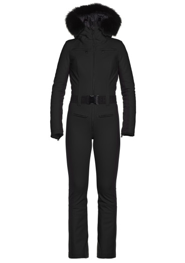 detail Women's overall Goldbergh Parry Real Fur Black