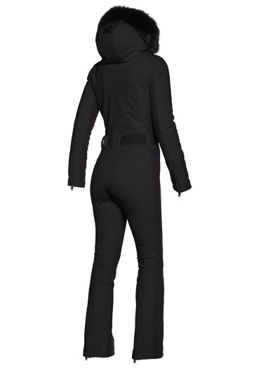 detail Women's overall Goldbergh Parry Real Fur Black