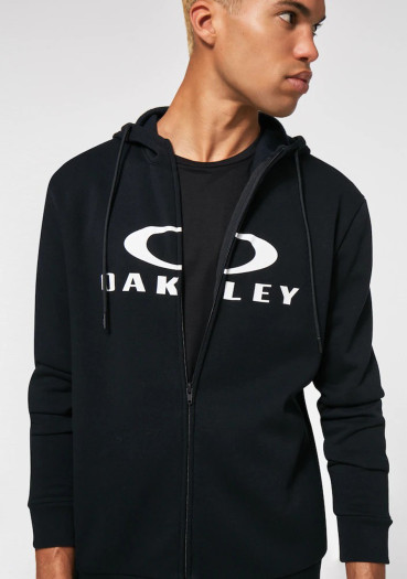 detail Men's Oakley Bark FZ Hoodie 2.0 Black/White 022 – English Product Description