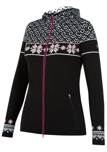 detail Dámský svetr Newland N4 6210/0247 Lady Full Zip Whit a Hood