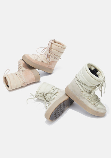 detail Women's Moon boot Ltrack Suede Nylon 001 Cipria