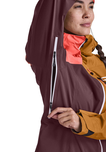 detail Ortovox 3l Ortler Jacket W Petrol Blue