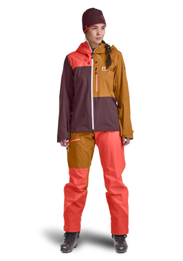 detail Ortovox 3l Ortler Jacket W Petrol Blue