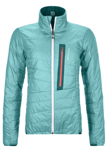 detail Dámská bunda Ortovox Swisswool Piz Bial Jacket W Pacific Green