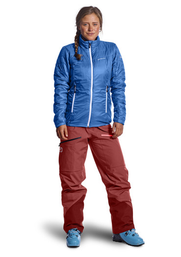 detail Dámská bunda Ortovox Swisswool Piz Bial Jacket W Pacific Green