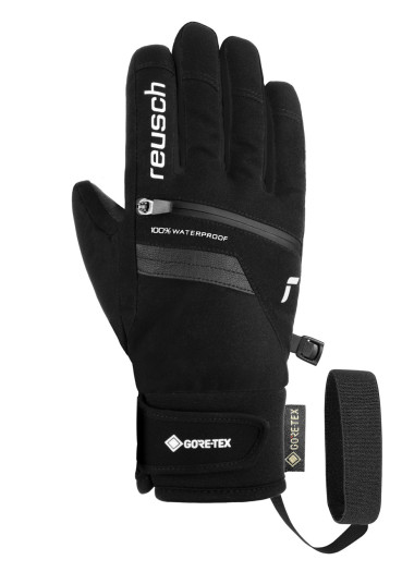 detail Dětské rukavice Reusch Travis GORE-TEX® Junior - Black/Silver