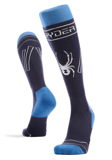 detail Men's knee socks Spyder Omega blue