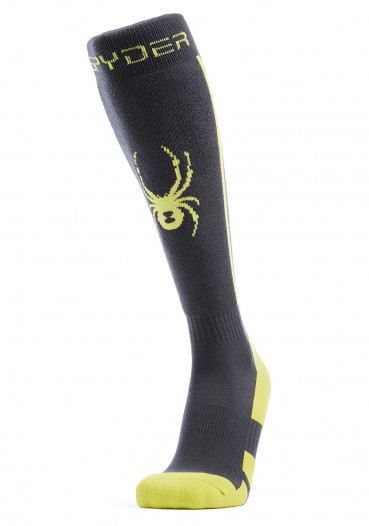 detail Men's knee socks Spyder Sweep ebony/yellow