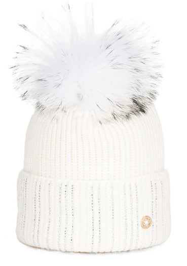 detail Granadilla Doutey Fur Beanie 005 White