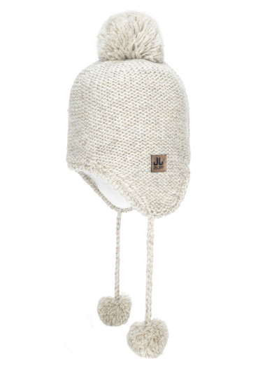 detail Women’s Beanie Jail Jam Bubble Peruvian Hat 043 – Ivory