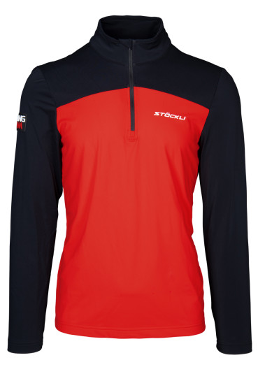 detail Stockli Functional shirt WRT red-black