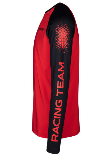 detail Pánské tričko Stockli Longsleeve WRT Red/Black