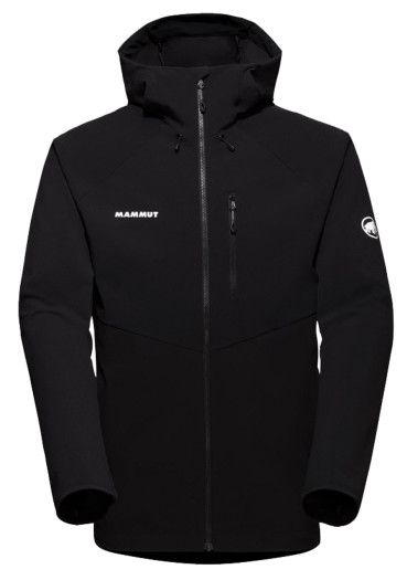 detail Mammut Ultimate Comfort SO Hooded Jacket Men Black