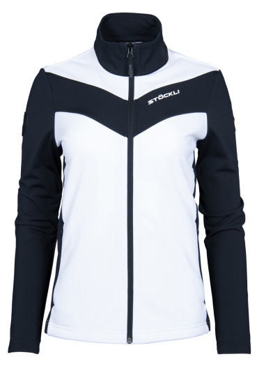 detail Dámská mikina Stöckli Technostretch DA WRT White/Black
