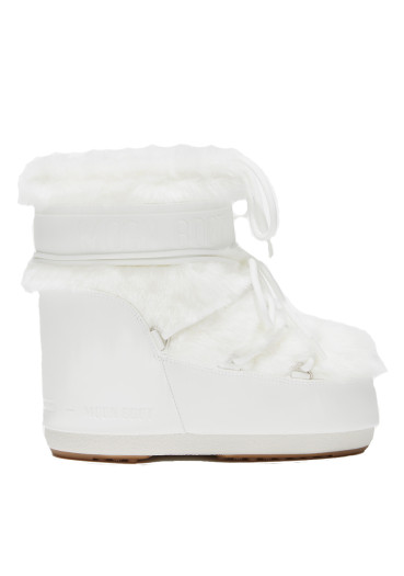 detail Women's shoes Moon Boot Icon Low Faux Fur 002 Optical White