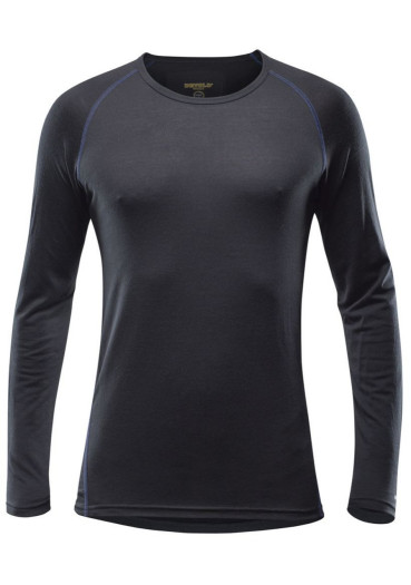detail Pánské triko Devold Breeze Merino 150 Shirt Man Black