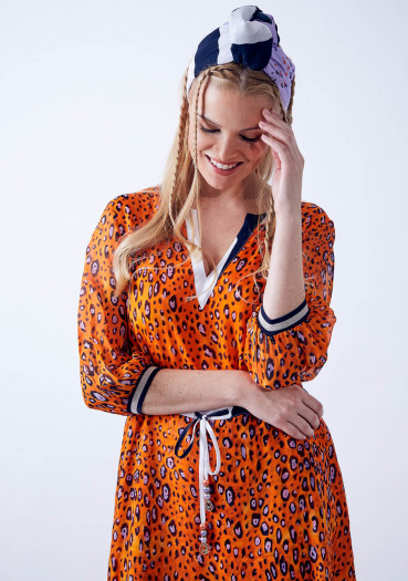 detail Women's dress Sportalm Giant Orange