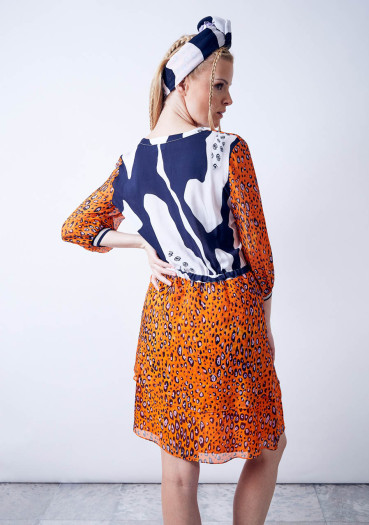 detail Women's dress Sportalm Giant Orange