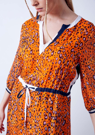 detail Women's dress Sportalm Giant Orange