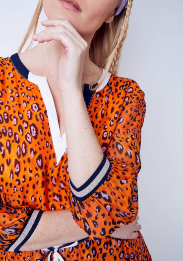 detail Women's dress Sportalm Giant Orange