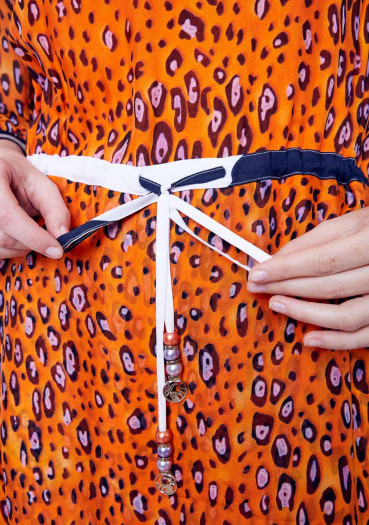 detail Women's dress Sportalm Giant Orange