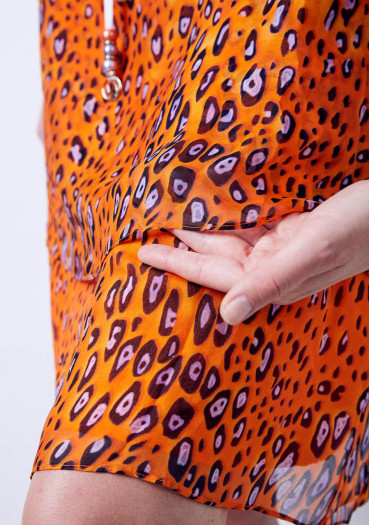 detail Women's dress Sportalm Giant Orange