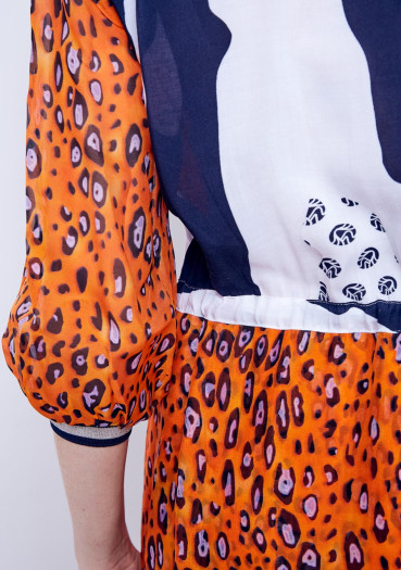 detail Women's dress Sportalm Giant Orange