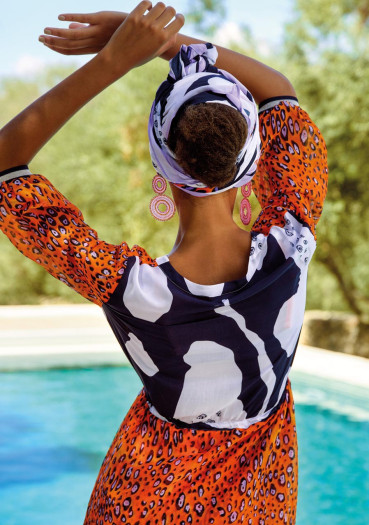 detail Women's dress Sportalm Giant Orange