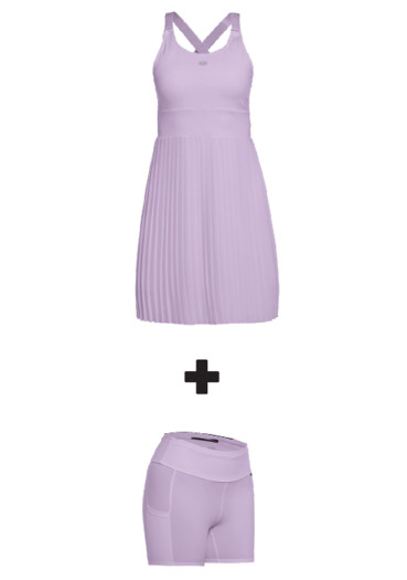 detail Goldbergh Cheer Dress With Inner Short lilac