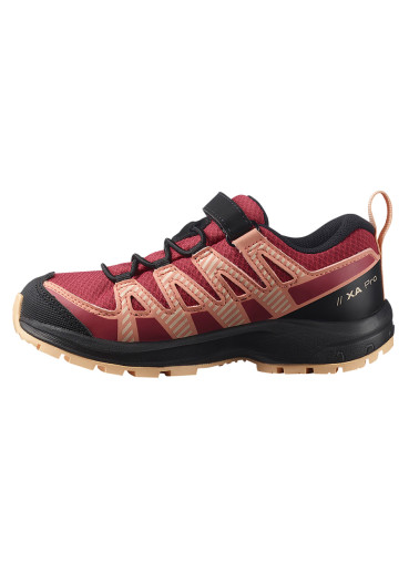detail Salomon XA PRO V8 CSWP K Kids’ Outdoor Shoes – Earth / Black / Almond Cream