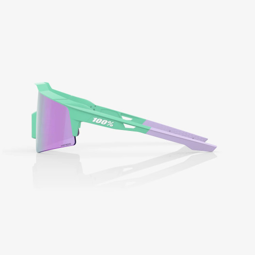detail Sunglasses 100% Speedcraft SL Soft Tact Mint, HiPER Lavender Mirror Lens