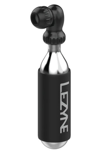 detail Lezyne Twin Speed Drive CO₂ Black/Hi Gloss + 16g cartridge