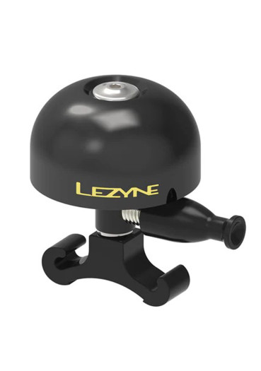detail Lezyne Classic Brass Small All Black Bell - bike bell
