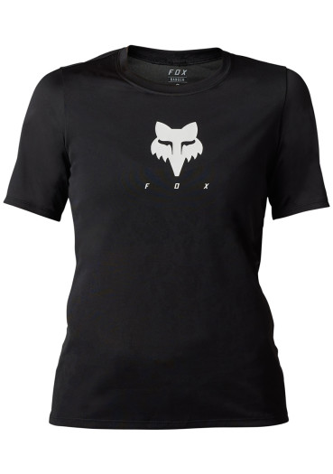 detail Women's cycling jersey Fox W Ranger Tru Dri Ss Jersey Black