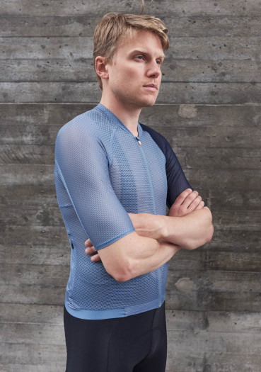 detail Men's cycling jersey POC M's Air Jersey Calcite Blue / Turmaline Navy