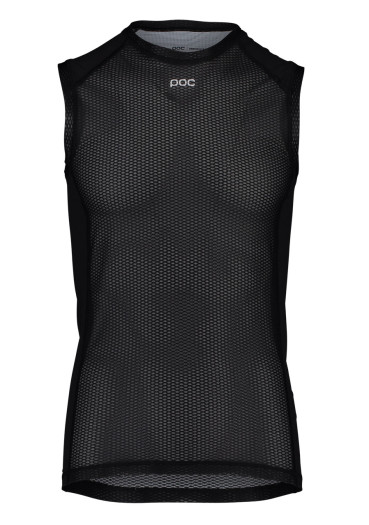 detail Men's cycling base layer POC Essential Layer Vest Uranium Black