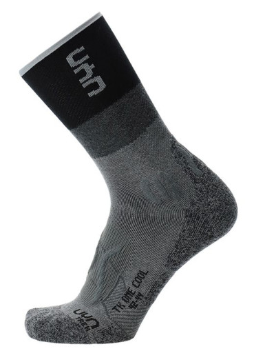 detail UYN Woman Trekking One Cool Socks – Grey/Black