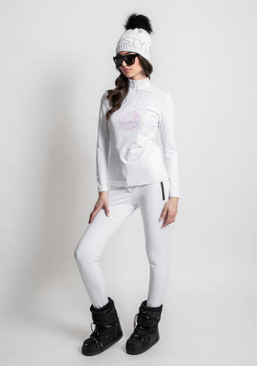 detail Women's turtleneck Sportalm Optical White 162301566501
