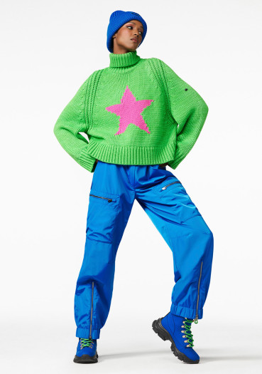 detail Goldbergh Beauty Long Sleeve Knit Sweater flash green