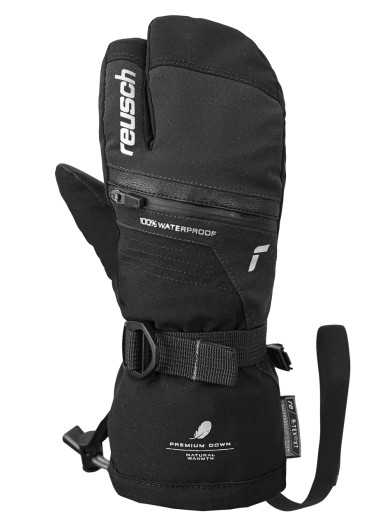 detail Dětské rukavice Reusch Lando R-TEX® XT Junior Lobster - Black/Silver