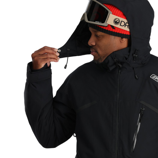 detail Men's jacket Spyder-M LEADER JACKET-BLACK