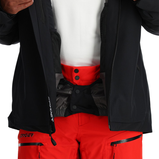 detail Men's jacket Spyder-M LEADER JACKET-BLACK