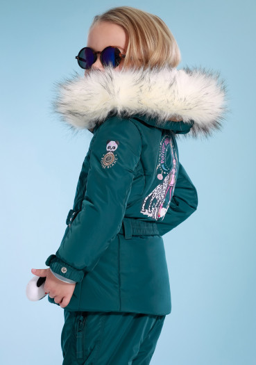 detail Poivre Blanc W23-1003-BBGL/A Ski Jacket Ever Green