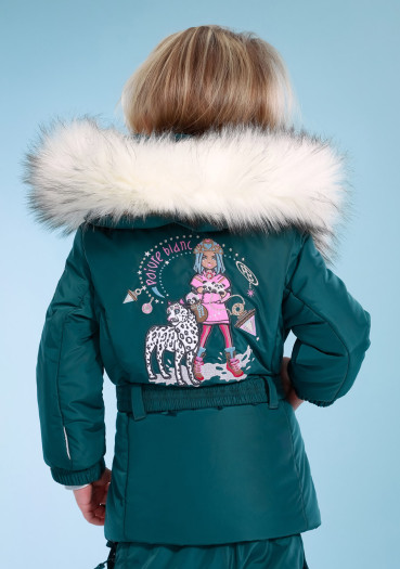 detail Poivre Blanc W23-1003-BBGL/A Ski Jacket Ever Green