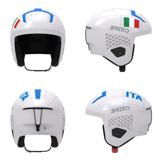 detail Briko Vulcano 2.0 Italia-Shiny White-Scienc-Helma