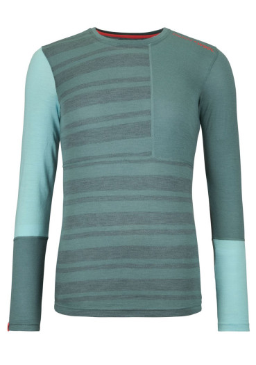detail Ortovox 185 Rock'N'Wool Long Sleeve Women's T-Shirt Arctic Grey