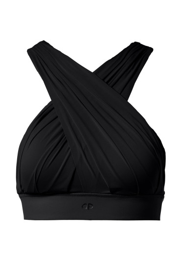 detail Goldbergh Drape Bra Black