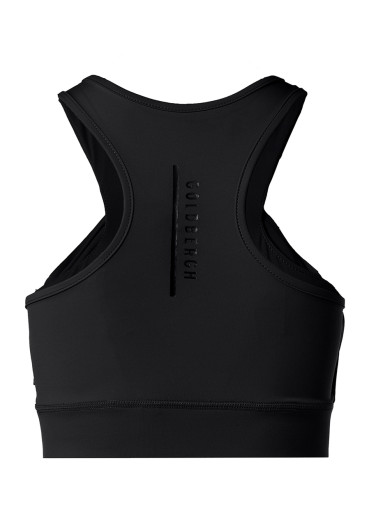 detail Goldbergh Drape Bra Black