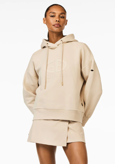 detail Goldbergh Harvard Hoodie White Sand
