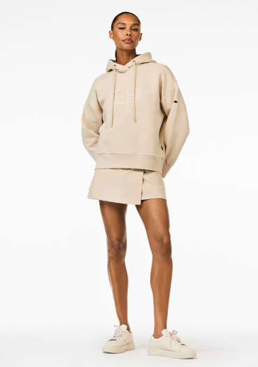 detail Goldbergh Harvard Hoodie White Sand